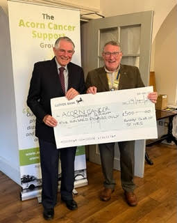 St Ives Rotary Club donates to the Acorn Cancer Support Group
